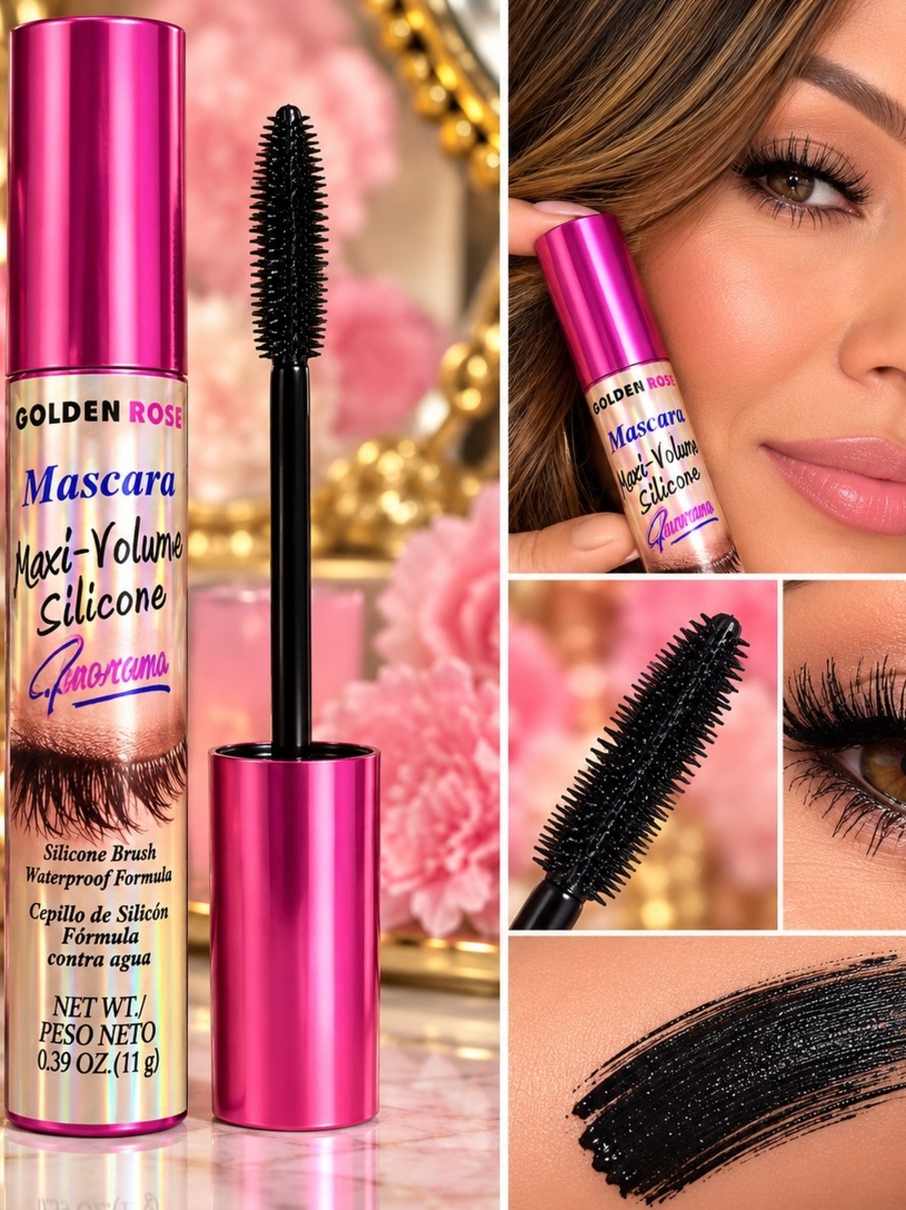 Maxi-Volume Silicone Mascara — Black